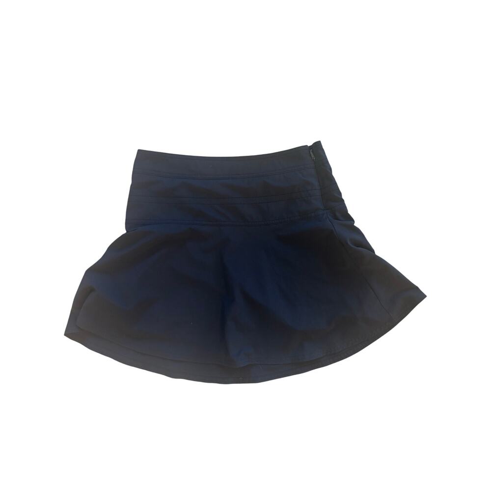 Athleta Everyday Skort Womens Size 4 Black Tennis Mini Skirt Swing w/ Shorts